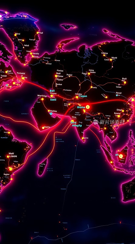 全球网络线路图