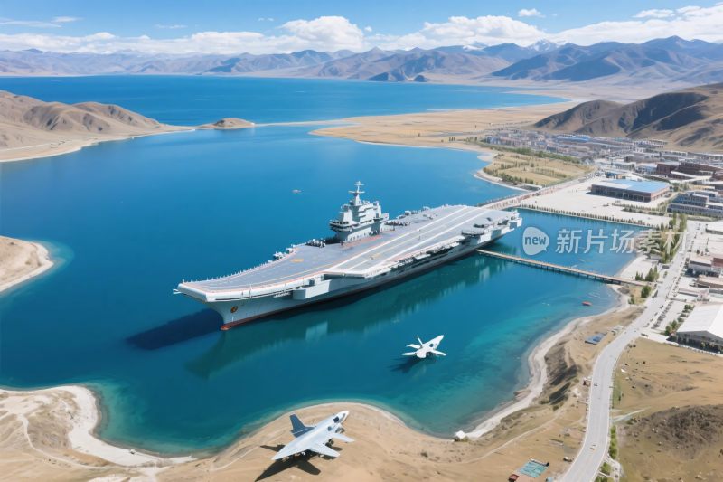 航母港口航拍图