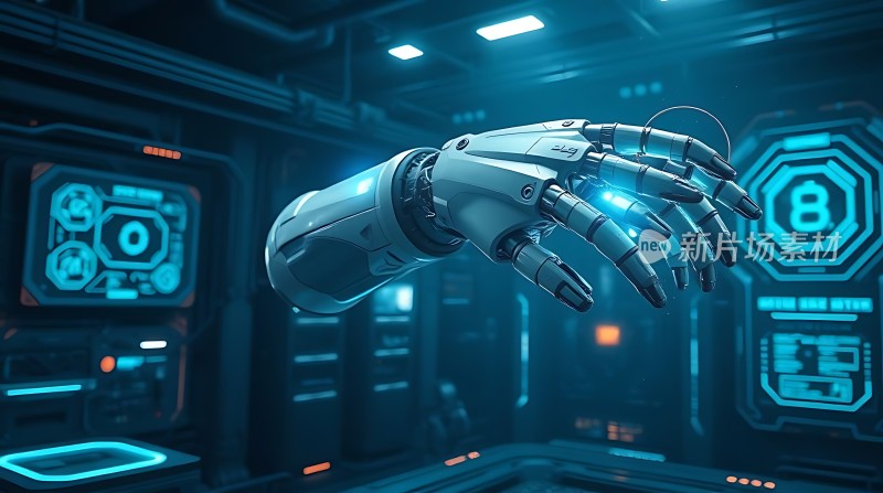 科技感十足的未来机械手臂