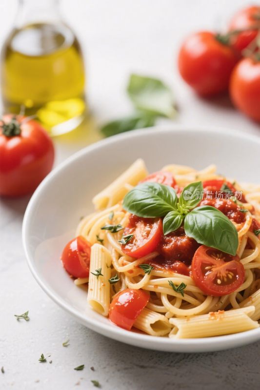 美食面食呈现图