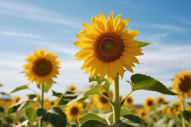 向日葵田园风景图