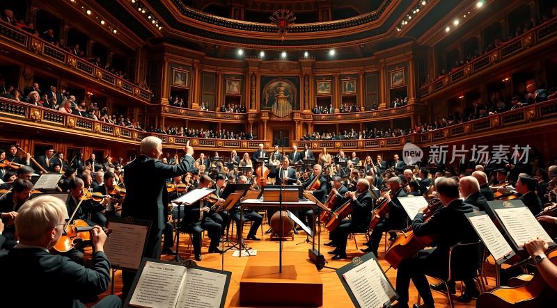 交响乐团演奏现场