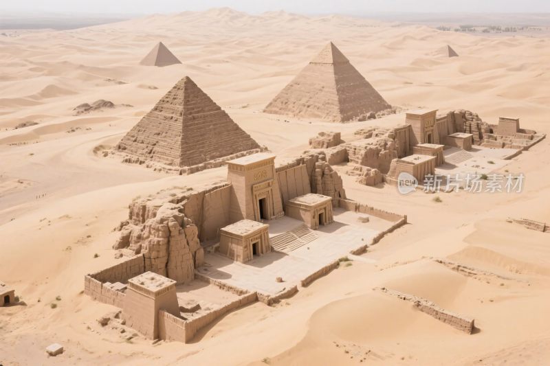 埃及金字塔沙漠遗址