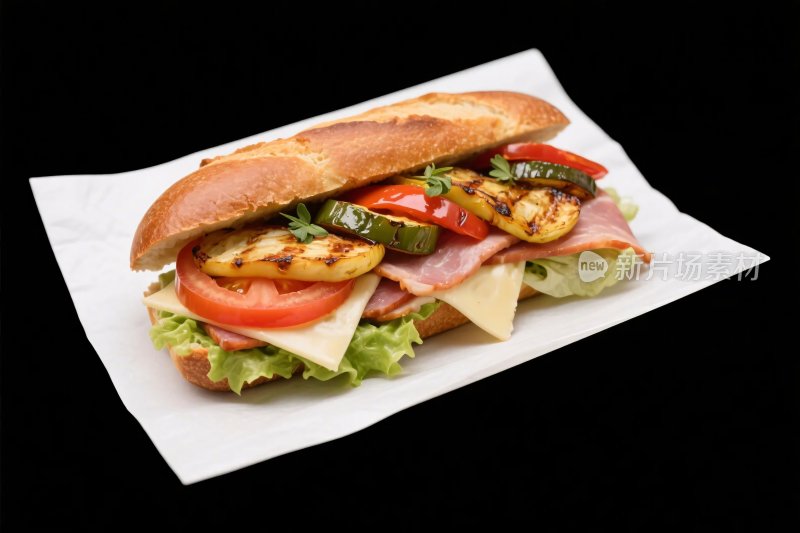 美味三明治展示