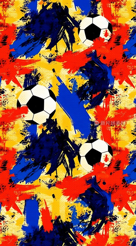 足球风暴色彩与激情的碰撞