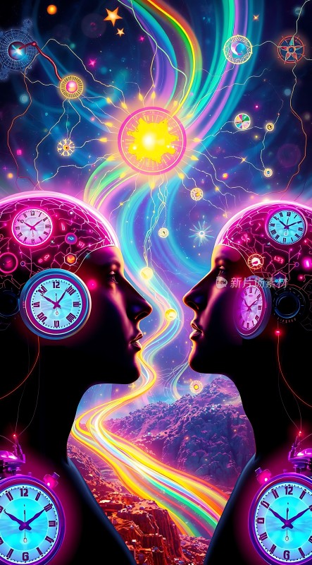 心灵交流时间与宇宙的交响曲