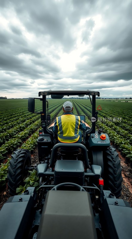 田间劳作机械助力丰收