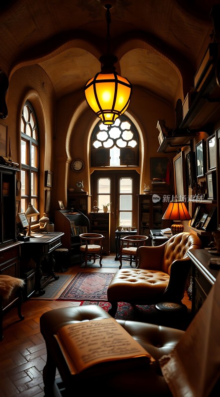 古董书房里的温暖时光