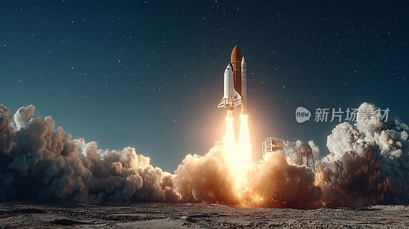 火箭发射升空瞬间