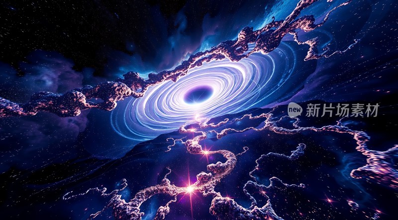 黑洞漩涡星际奇观