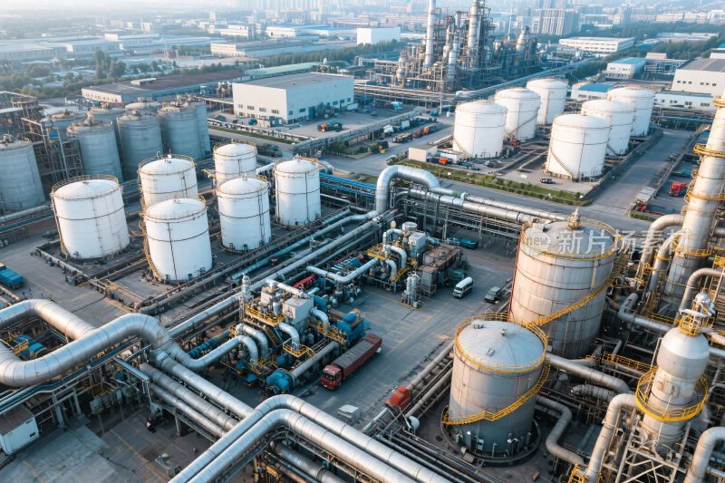 工业厂区全景俯瞰图