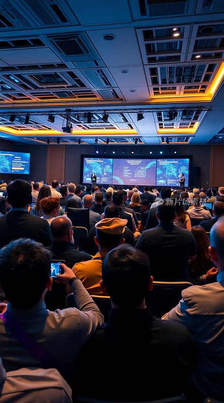 会议现场观众专注聆听演讲