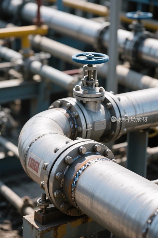 工业管道设备特写