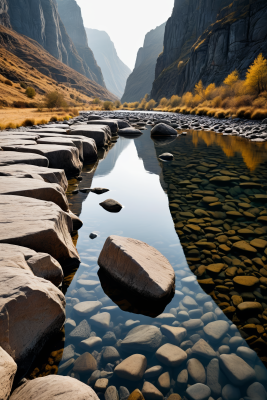 一条河里面有岩石背景还一些山脉风景图片 一条河里面有岩石背景还一些山脉风景图片