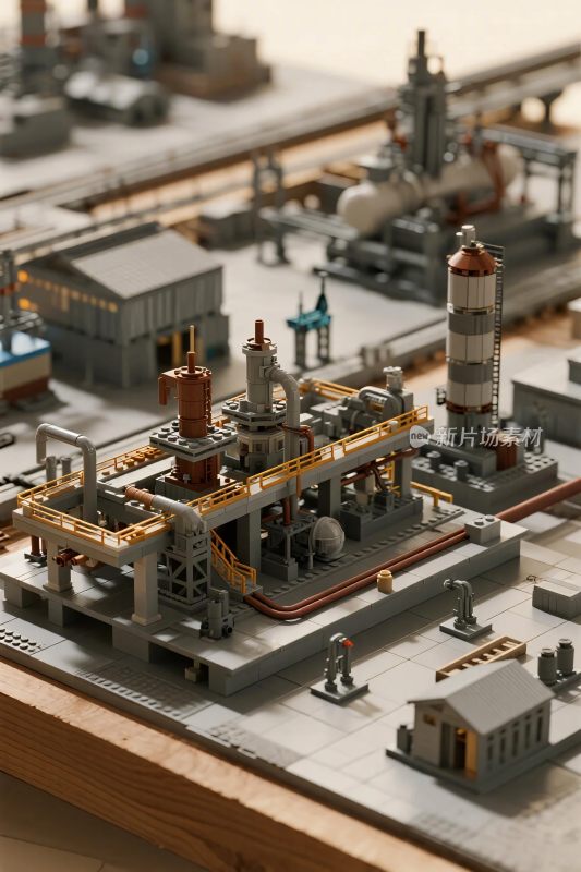 微型工业模型场景