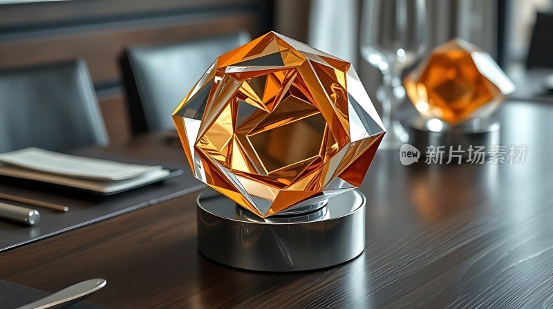 现代几何艺术装饰品展示