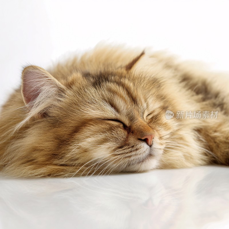 熟睡的长毛猫咪