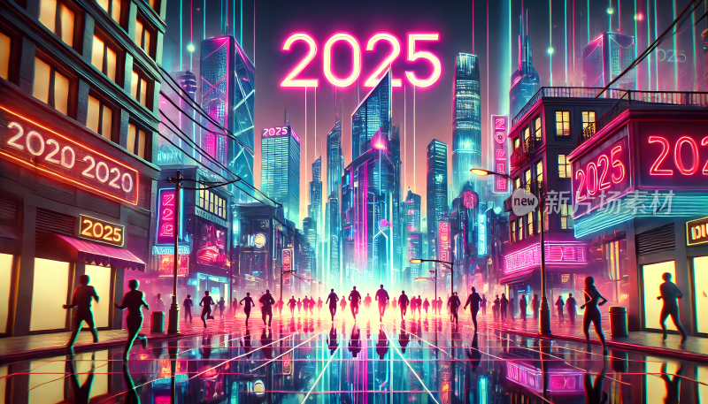 科技感都市奔向2025