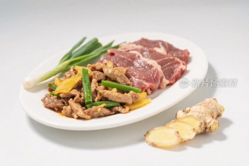 中式食材美食展示