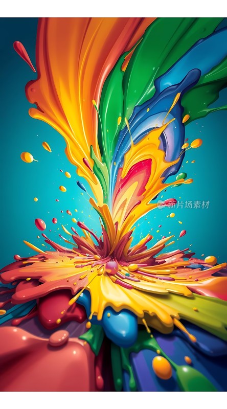 五彩斑斓的色彩爆炸