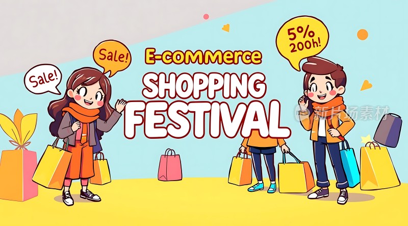 电商购物节大促5折优惠等你来抢！