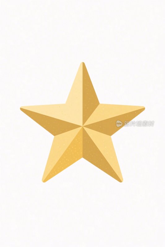 金色五角星插画