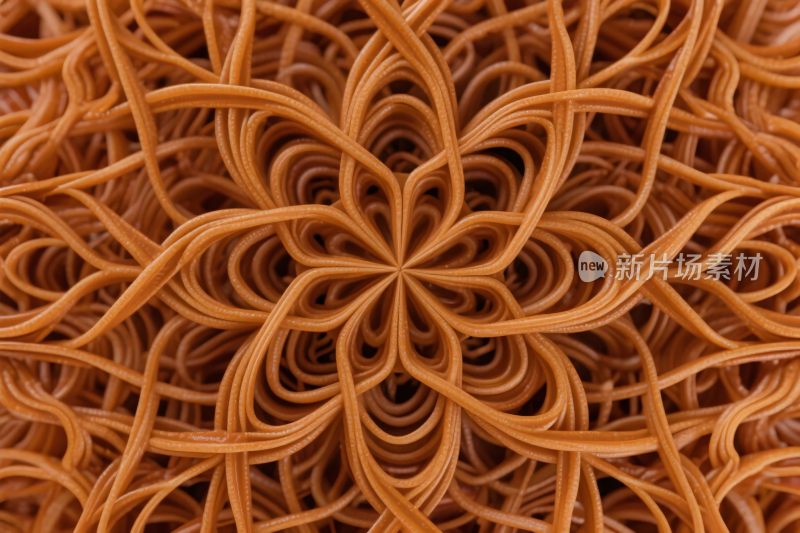 复杂线条放射图案