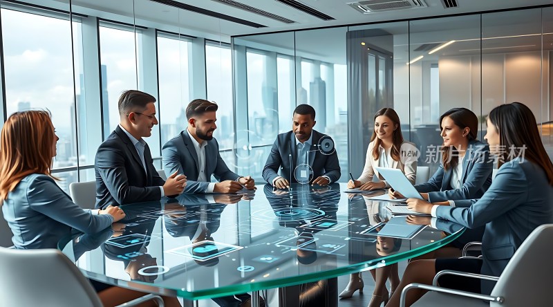 商务会议讨论