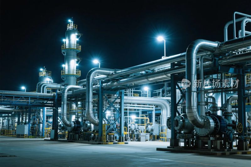 工业设施夜景
