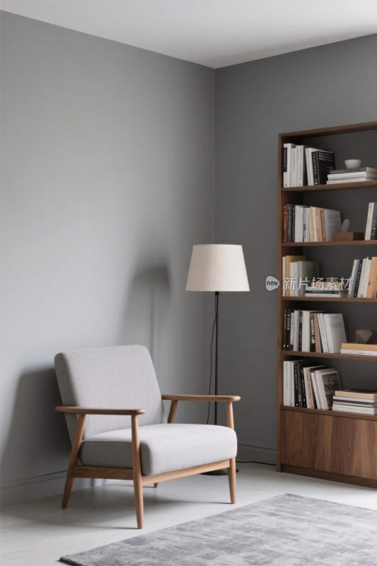 简约室内场景插画