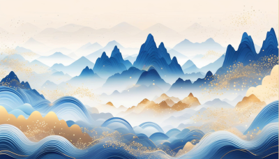 国潮山水画 国潮山水画