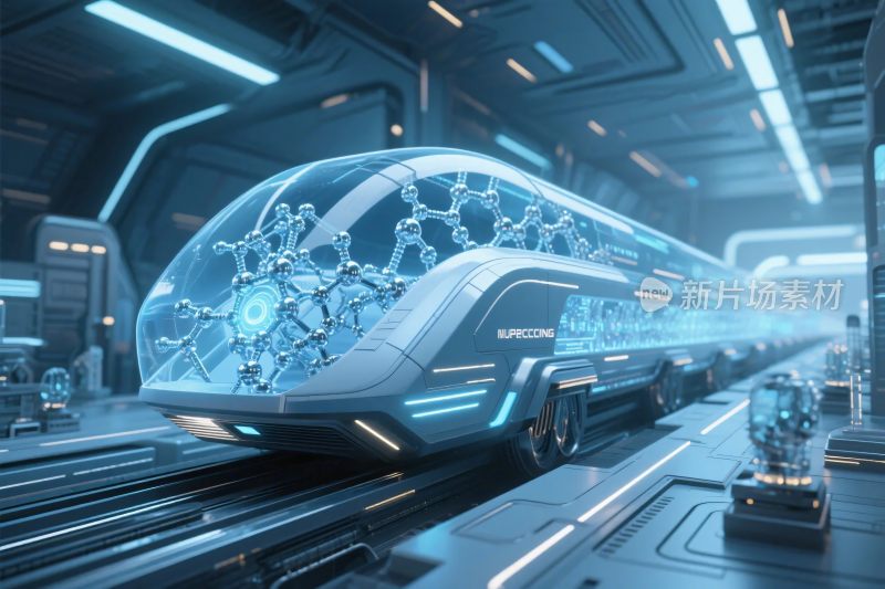 科幻未来列车场景