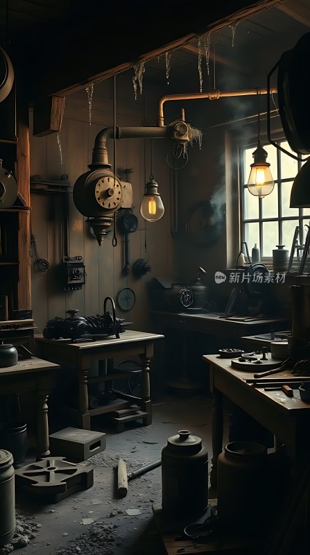 昏暗车间里的旧时光