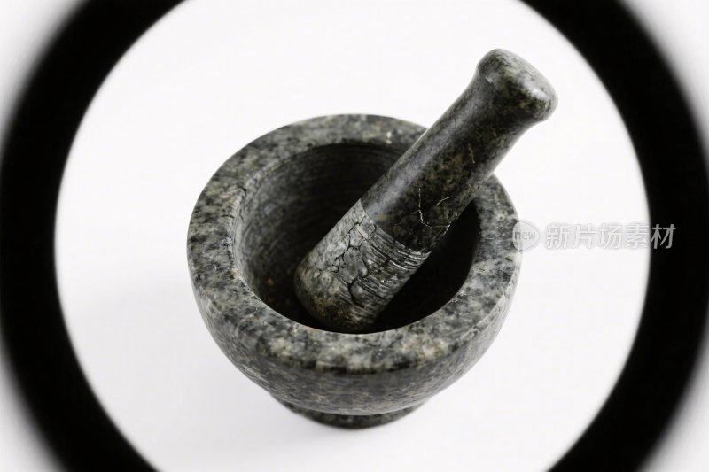 研钵研杵特写图