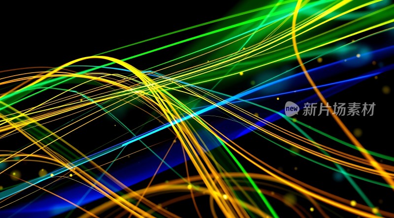 五彩斑斓的光线交织