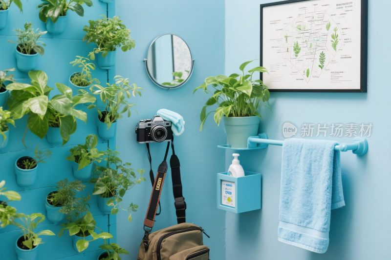 绿植装饰的室内场景