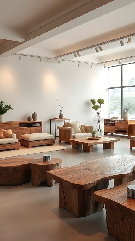 自然之韵原木家具与简约生活