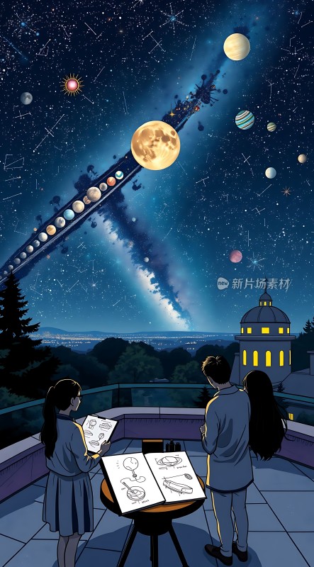 仰望星空探索宇宙奥秘