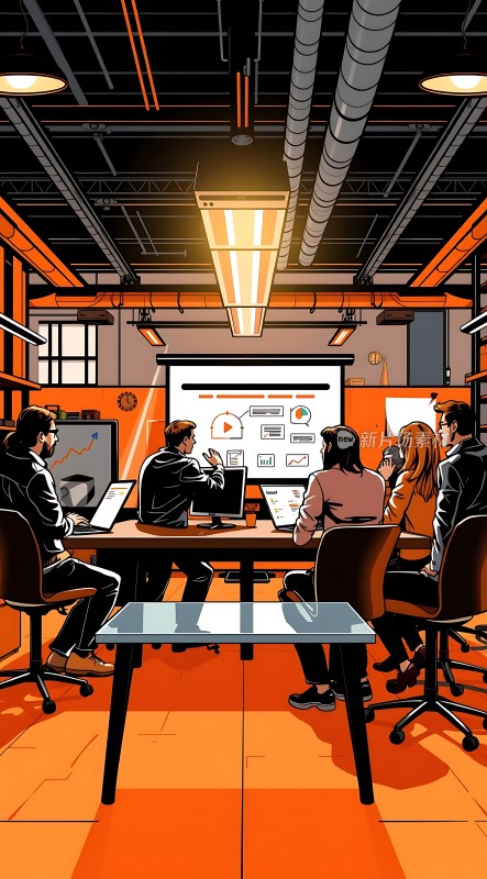 团队协作头脑风暴会议