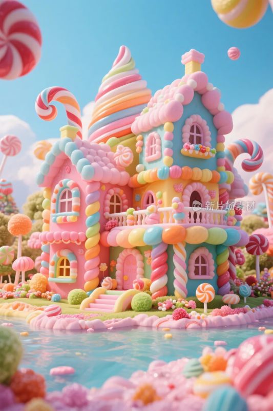 梦幻糖果主题童话城堡