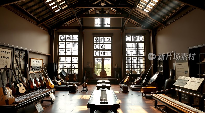 古筝与吉他共舞音乐殿堂里的和谐交响