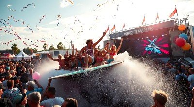 冲浪狂欢节上的欢乐瞬间 冲浪狂欢节上的欢乐瞬间