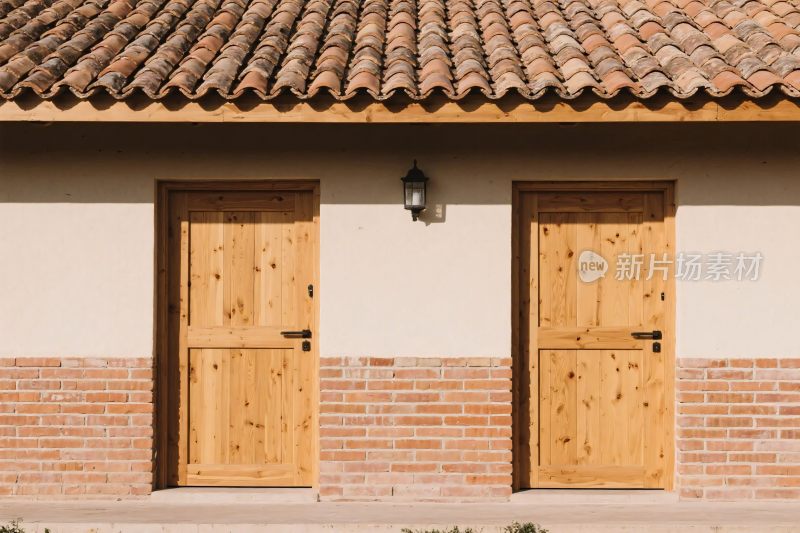 双木门砖墙民居