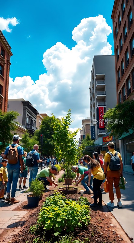 城市绿化共筑美好家园