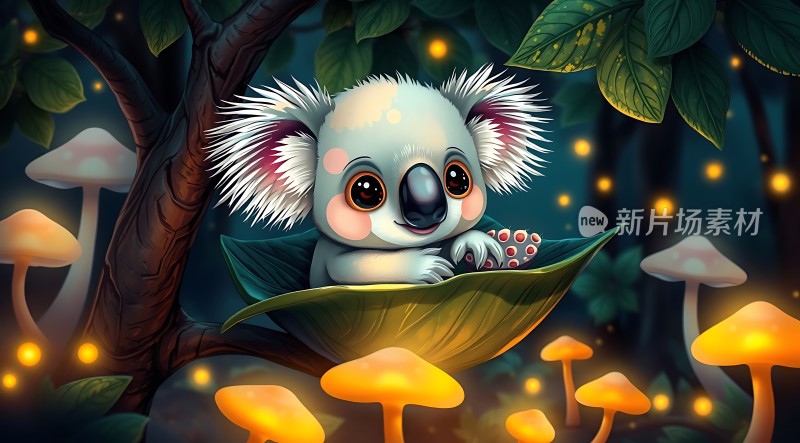 萤光森林中的小考拉