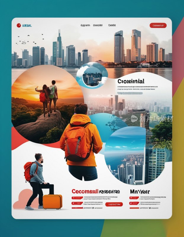 旅行社横幅模板