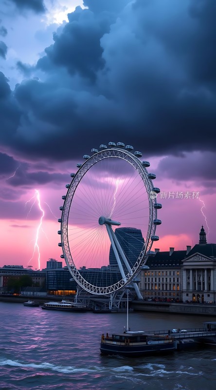 伦敦眼与闪电风暴