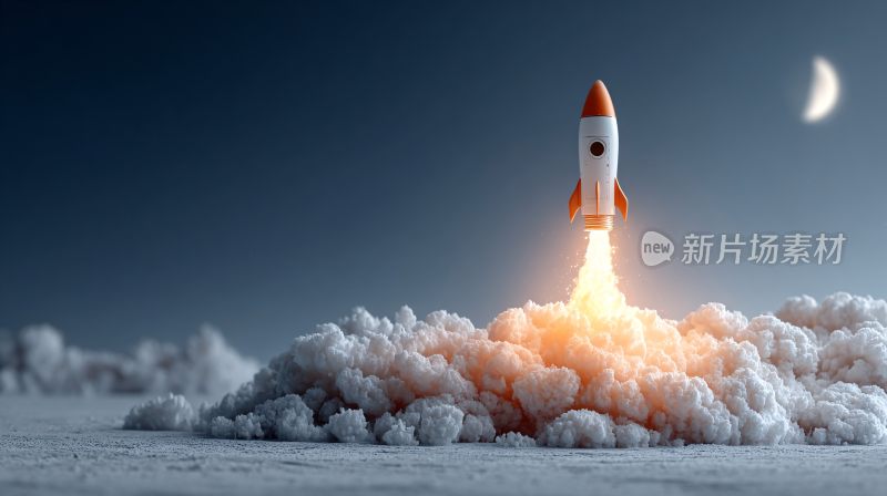 火箭发射升空的场景