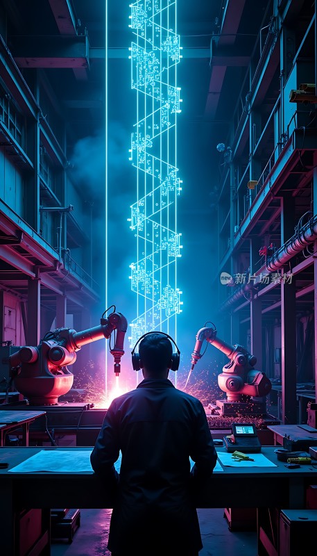 未来工厂人与机器的交响曲