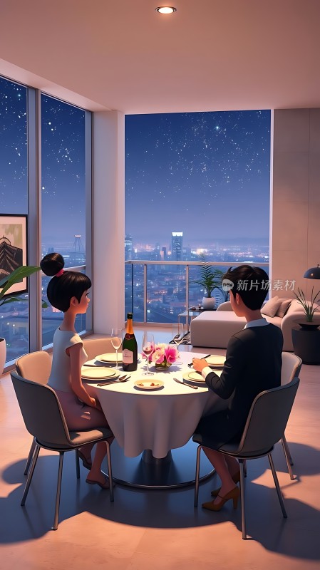 星空下浪漫晚餐